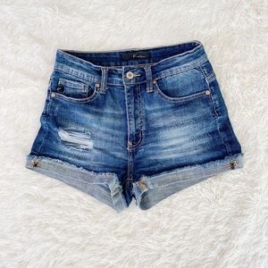 High-Wasted Jean Shorts